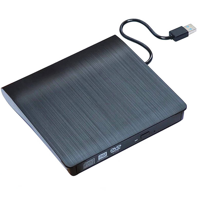

Внешний USB 3,0 оптический дископривод Addap EDB-01 | портативный дисковод DVD-RW CD-RW, Черный