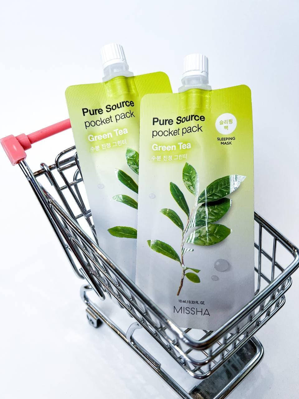 

Ночная маска с экстрактом зеленого чая Missha Pure Source Pocket Pack Green Tea 10 ml