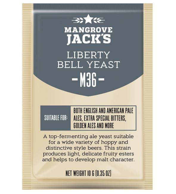 

Дрожжи Mangrove Jack's Liberty Bell Ale Yeast M36 Годен до:2023г.