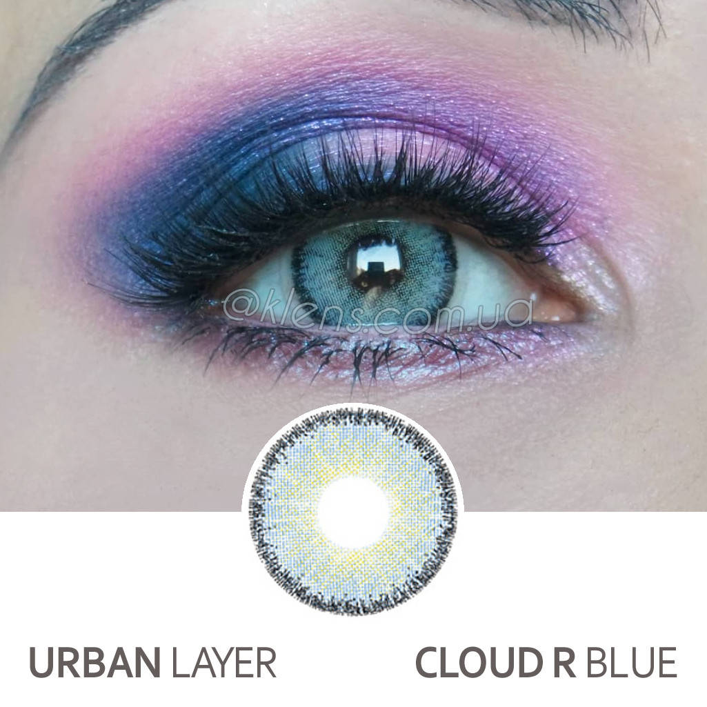 

Контактные цветные линзы Urban Layer Cloud R Blue
