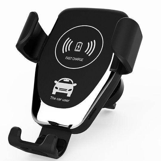 

10W QI Автомобильный держатель - Беспроводное быстрое зарядное устройство, Черный