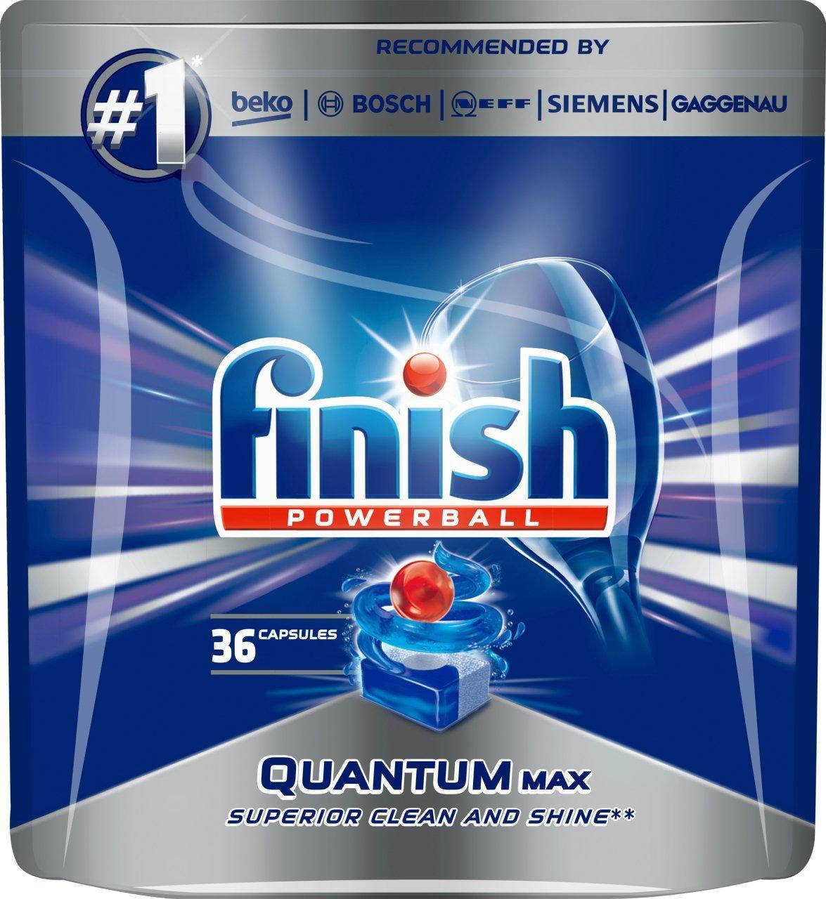 

Инновационное средство для посудомоечных машин Finish Quantum MAX 36 шт