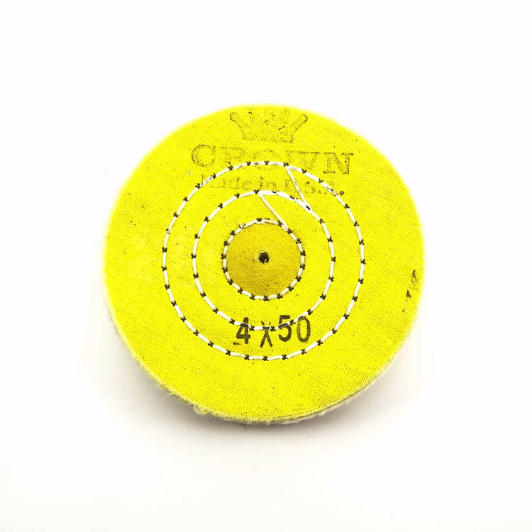 

Круг муслиновый CROWN 100 мм 4х50 желтый