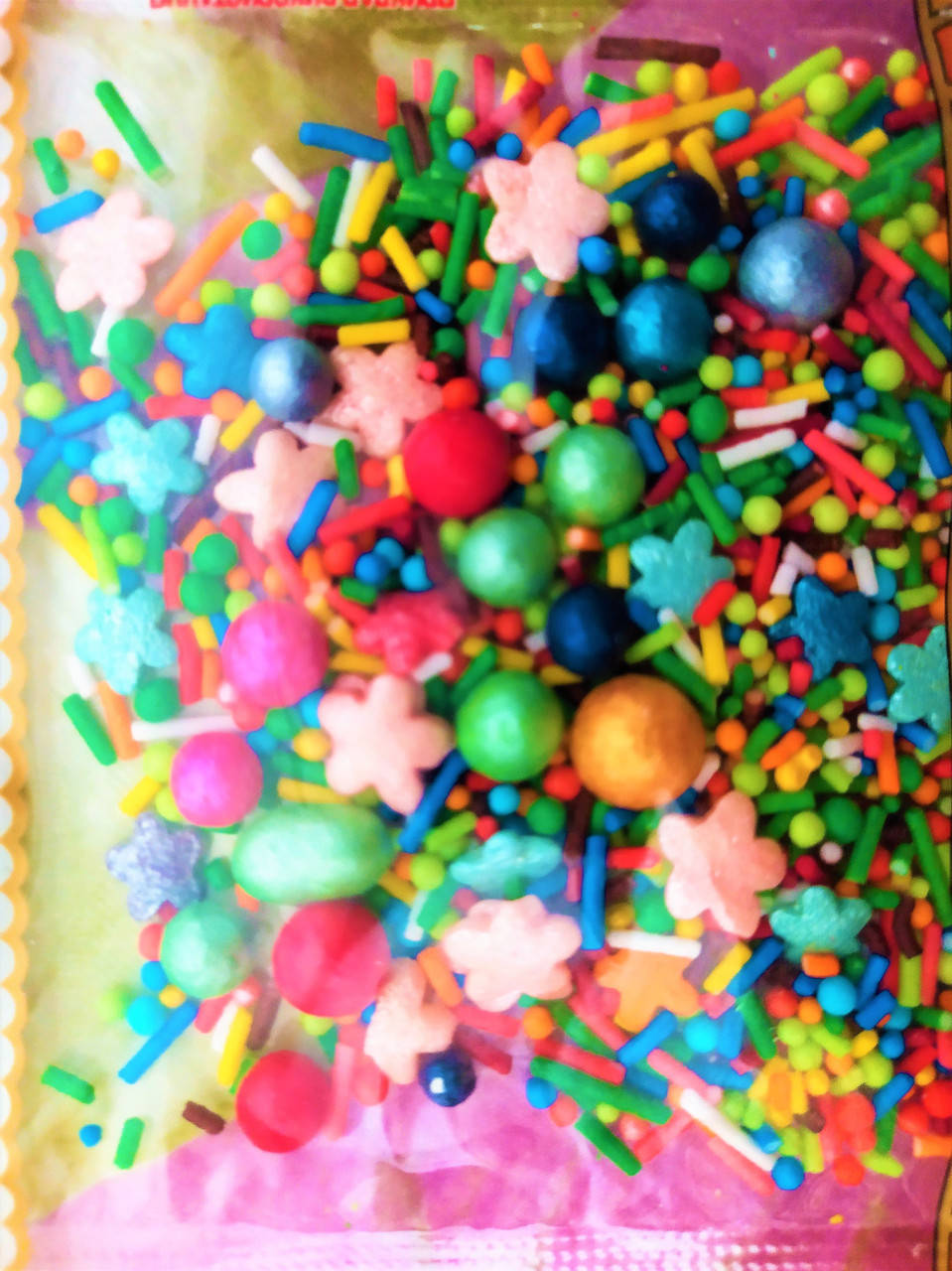 

Посыпка перламутровая микс с шариками №15