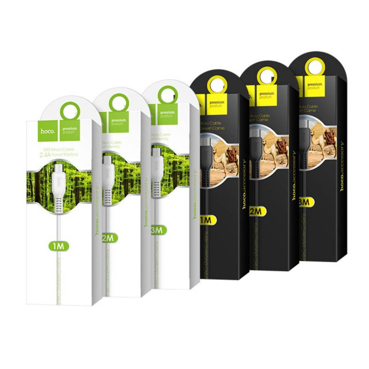 

Кабель USB - MicroUSB Hoco X20 2.0A микро юсб 3 метра для зарядки черный