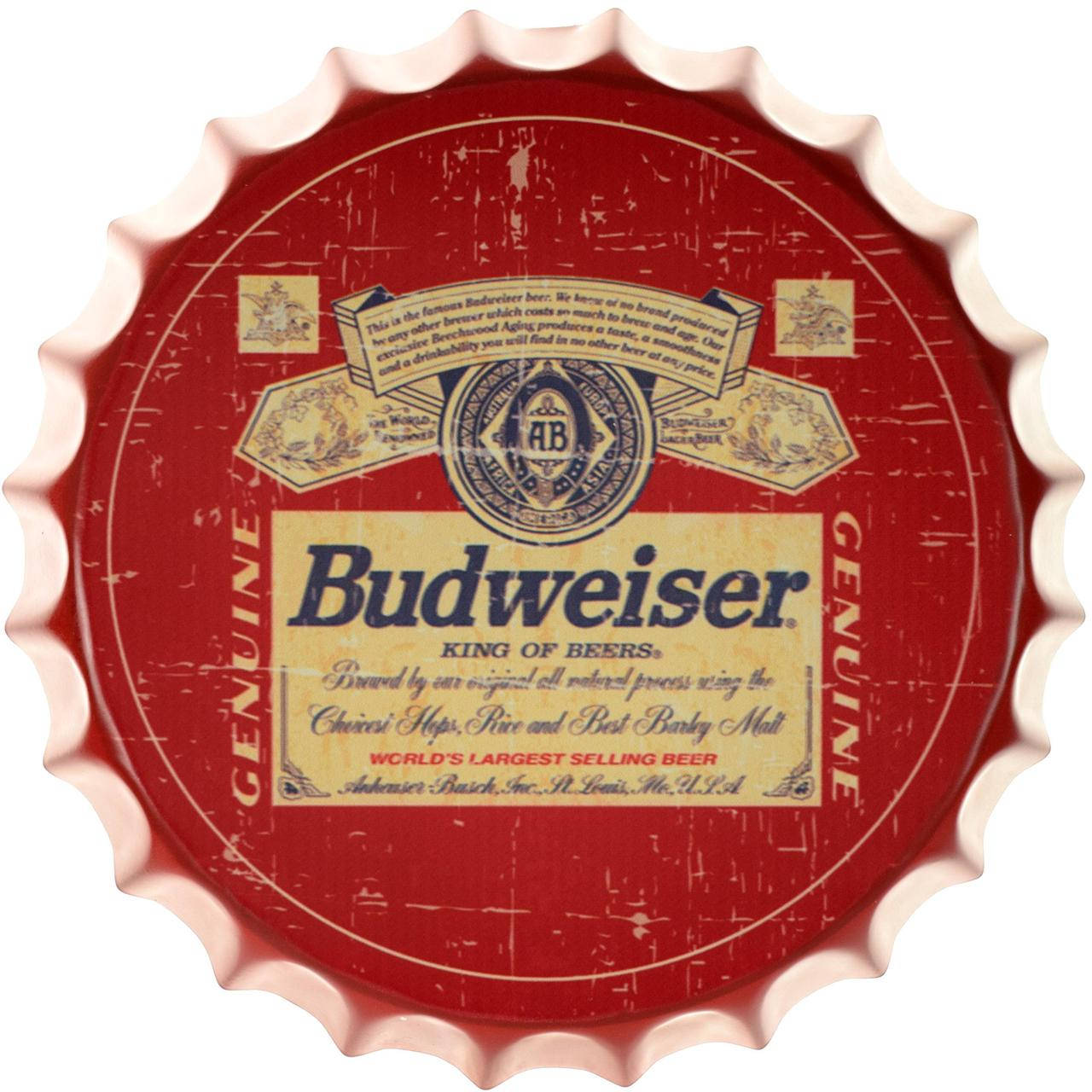 

Металлическая табличка "Budweiser (Beer)" (ms-001718)
