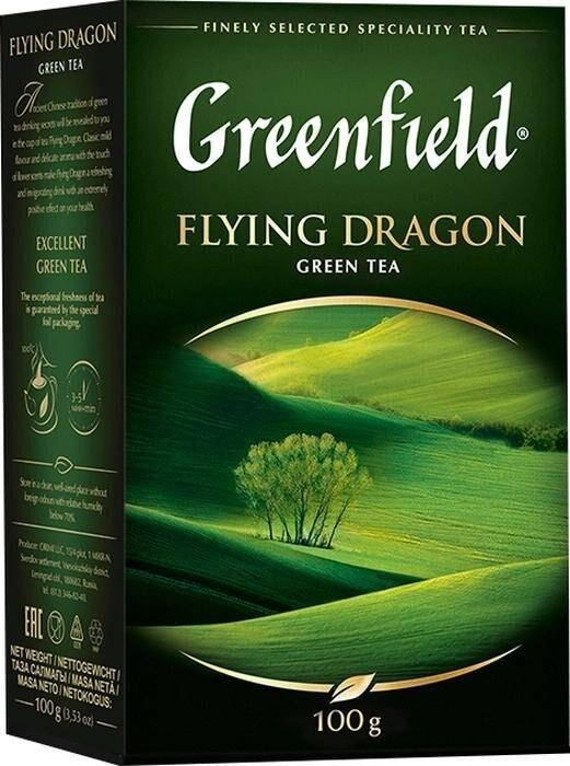 

Чай зеленый листовой Greenfield «Flying Dragon» 100г