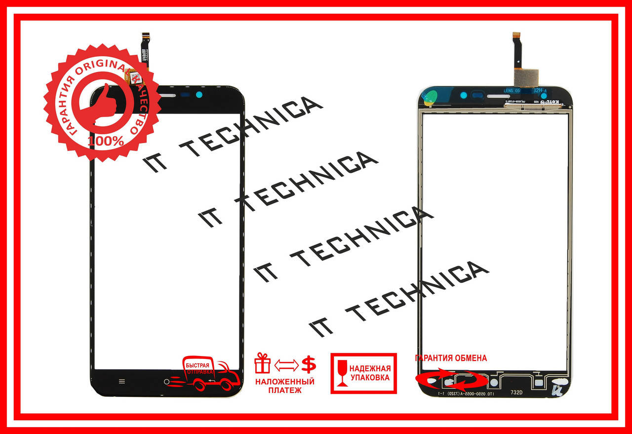 

Тачскрін Cubot DINOSAUR Чорний, Черный