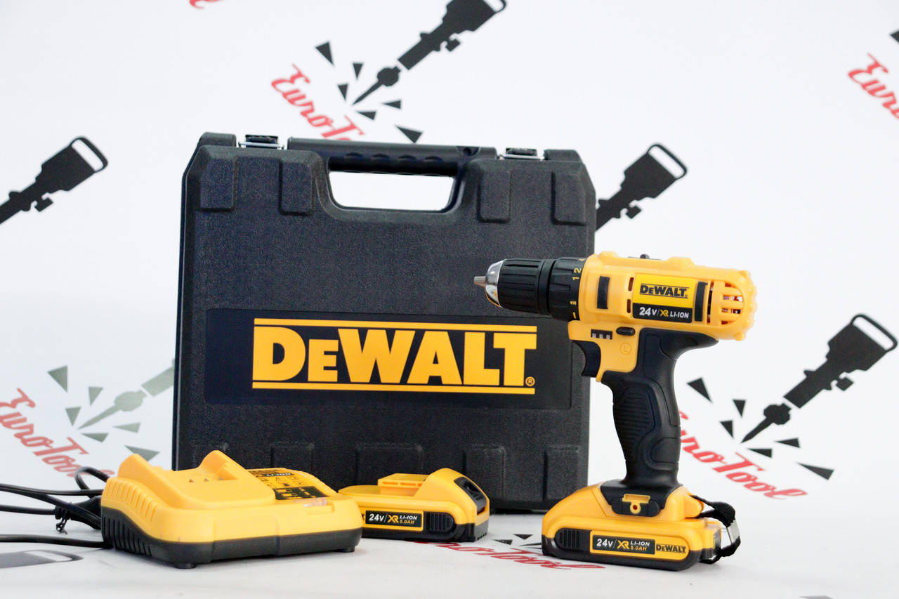 

Шуруповерт DeWALT DCD791 24V, 5AH + набор инструментов 29 ед. Гарантия