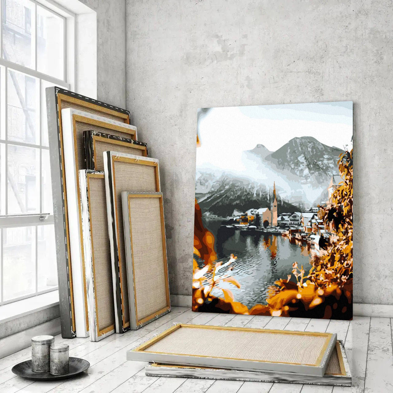 

Картины по номерам 40*50 "Гальштат сквозь осень" №41155