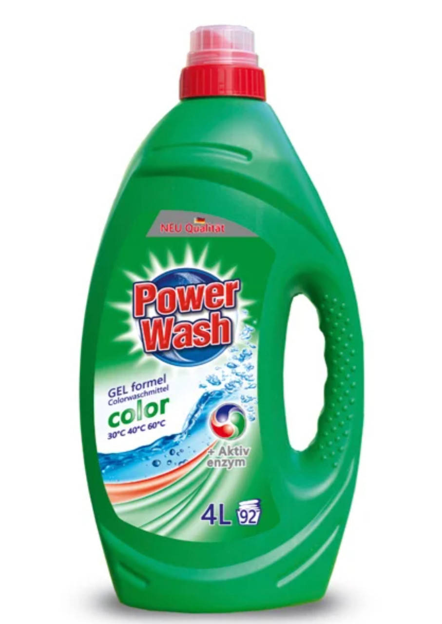 

Гель для стирки цветных тканей Power Wash 4 л