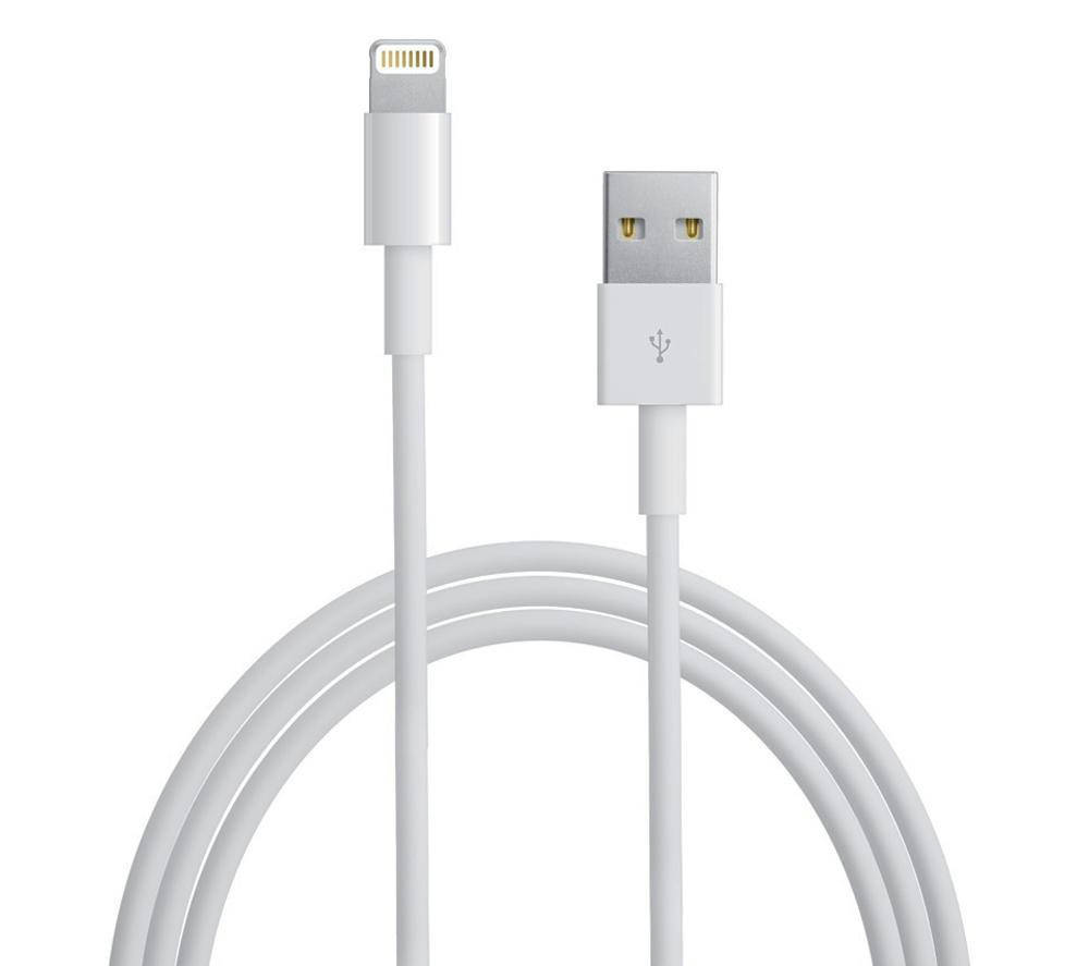 

Кабель универсальный Lightning на USB шнур для iPhone 1м белый