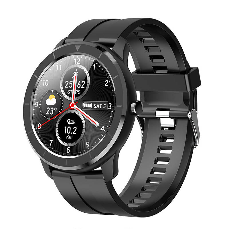 

Мужские сенсорные умные смарт часы Smart Watch T6Y11 Черные. Фитнес браслет трекер