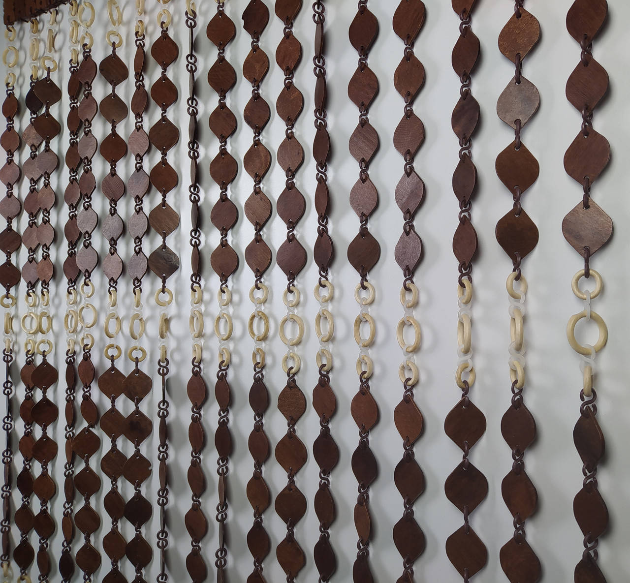 

Деревянные шторы на дверной проем &quot;Капли&quot; ширина 1 м, высота 2 м., Разные цвета