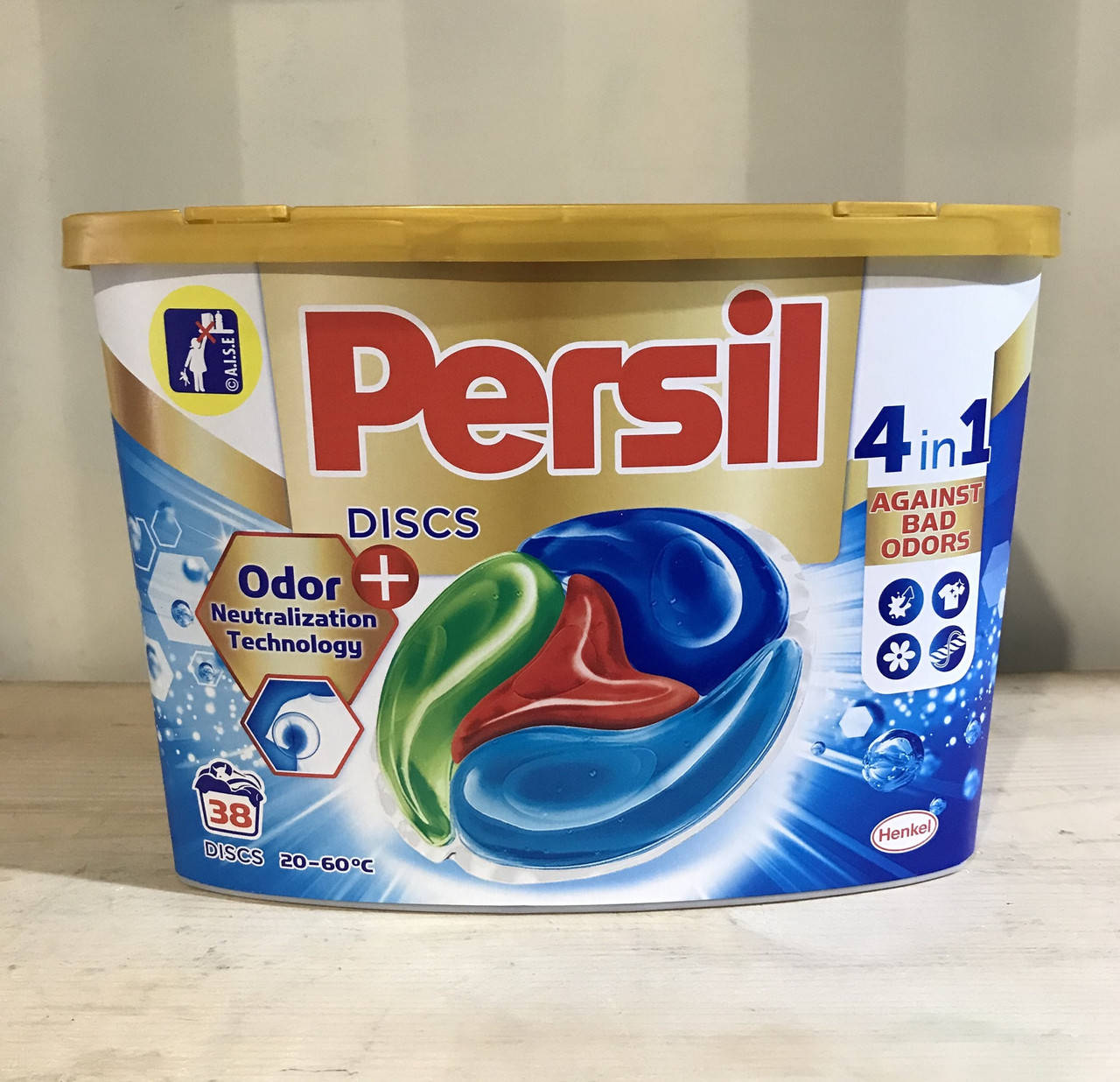 

Капсули для прання Persil Discs 4 in 1 Deep Clean Нейтралізація запаху, 38шт