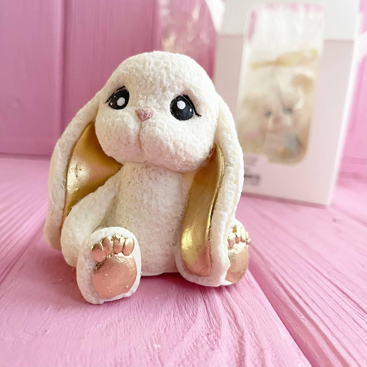 

Фигурка из глазури "Зайка", 110 грамм, Белый