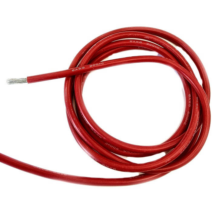 

Провод монтажный 6AWG (3200*0.08) супергибкий силиконовый красный