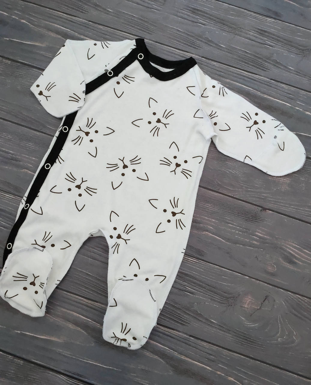 

Комбинезон человечек для новорождённого интерлочный