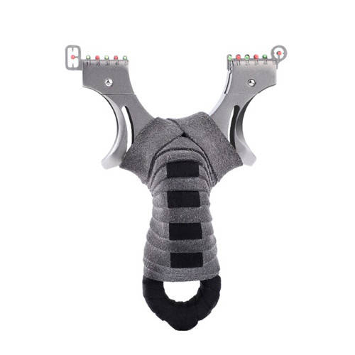 

Рогатка с жидкостным уровнем для спорта, охоты, рыбалки, серая оплетка