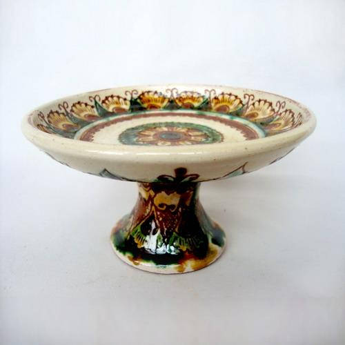 

Ваза для цукерок на ніжці 8 см "Косівська кераміка" ручний розпис