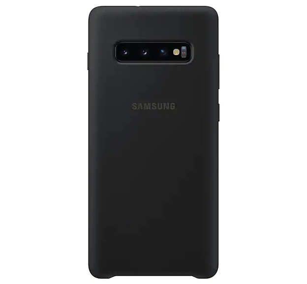 

Оригинальный чехол Samsung Silicone Cover Black для Galaxy S10 Plus SM-G975, Черный