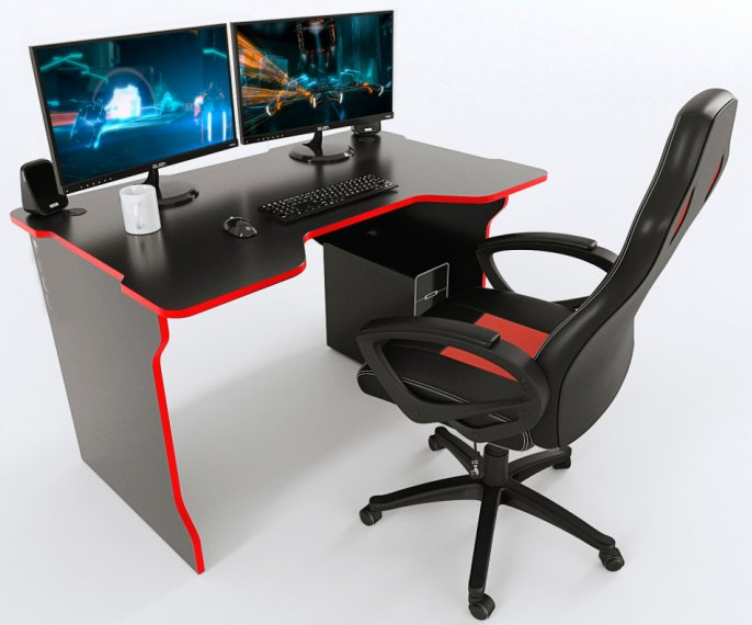 

Стол для геймера эргономичный угловой Design Service DS-Geym-3