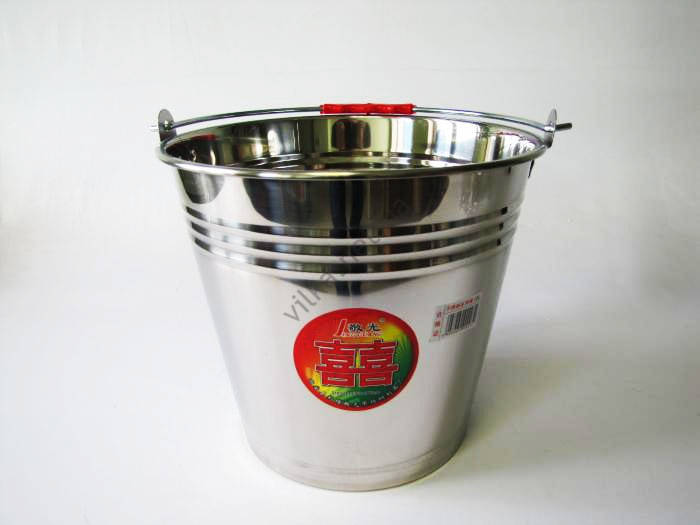 

Ведро нержавеющее 12 л в/с 32 см (30 шт.)