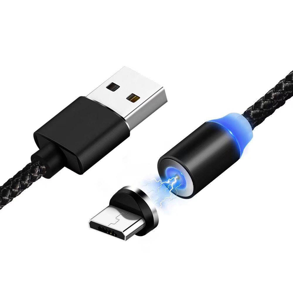 

Магнитный USB кабель для зарядки телефона X-Cable (GTWIN). кабель + 1 коннектор 1 метр, Синий