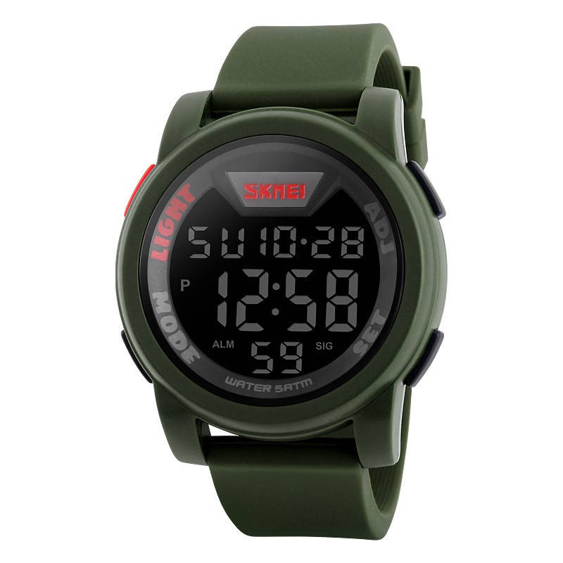 

Skmei 1218 зеленые мужские спортивные часы