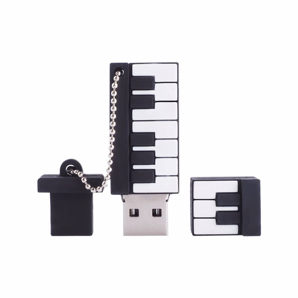 

USB флешка в виде маленького пианино-синтезатора 16GB, Черный