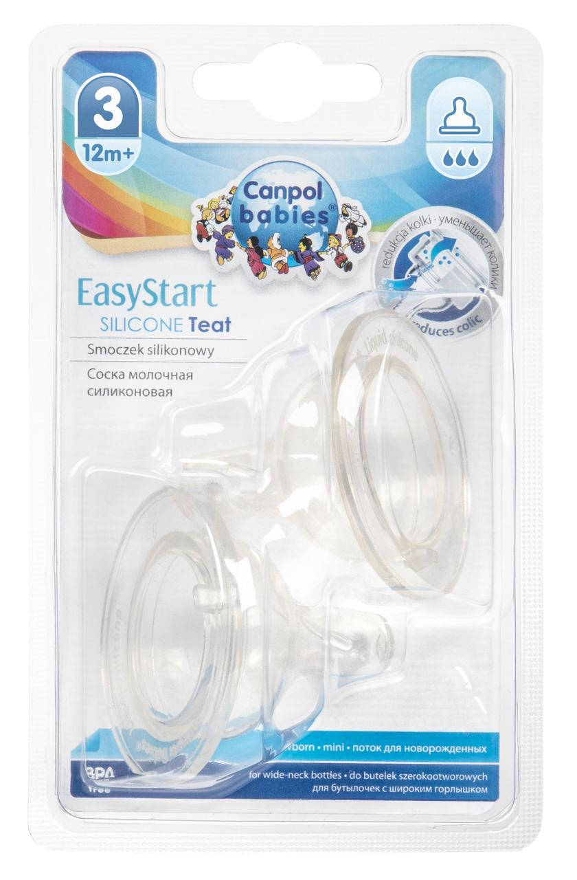 

Canpol babies Соски силиконовыемини для бутылочки с широким горлом EASYSTART 2 шт.