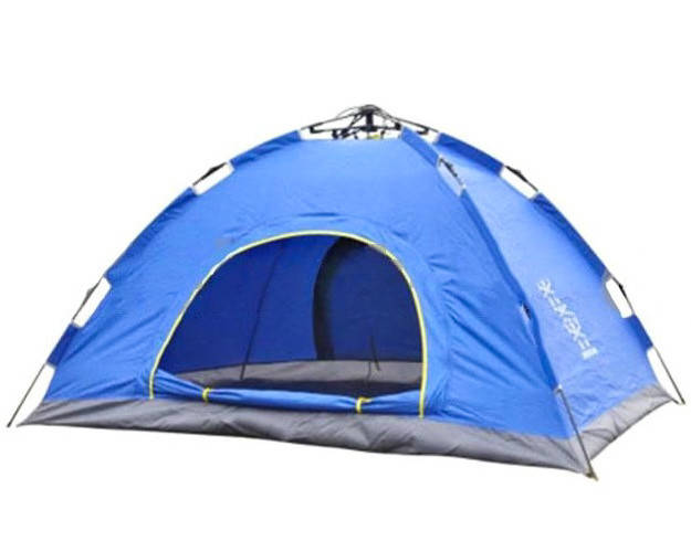 

Палатка автомат с автоматическим каркасом туристическая палатка однослойная непромокаемая 6-ти местная 2,1х2.5, Синий