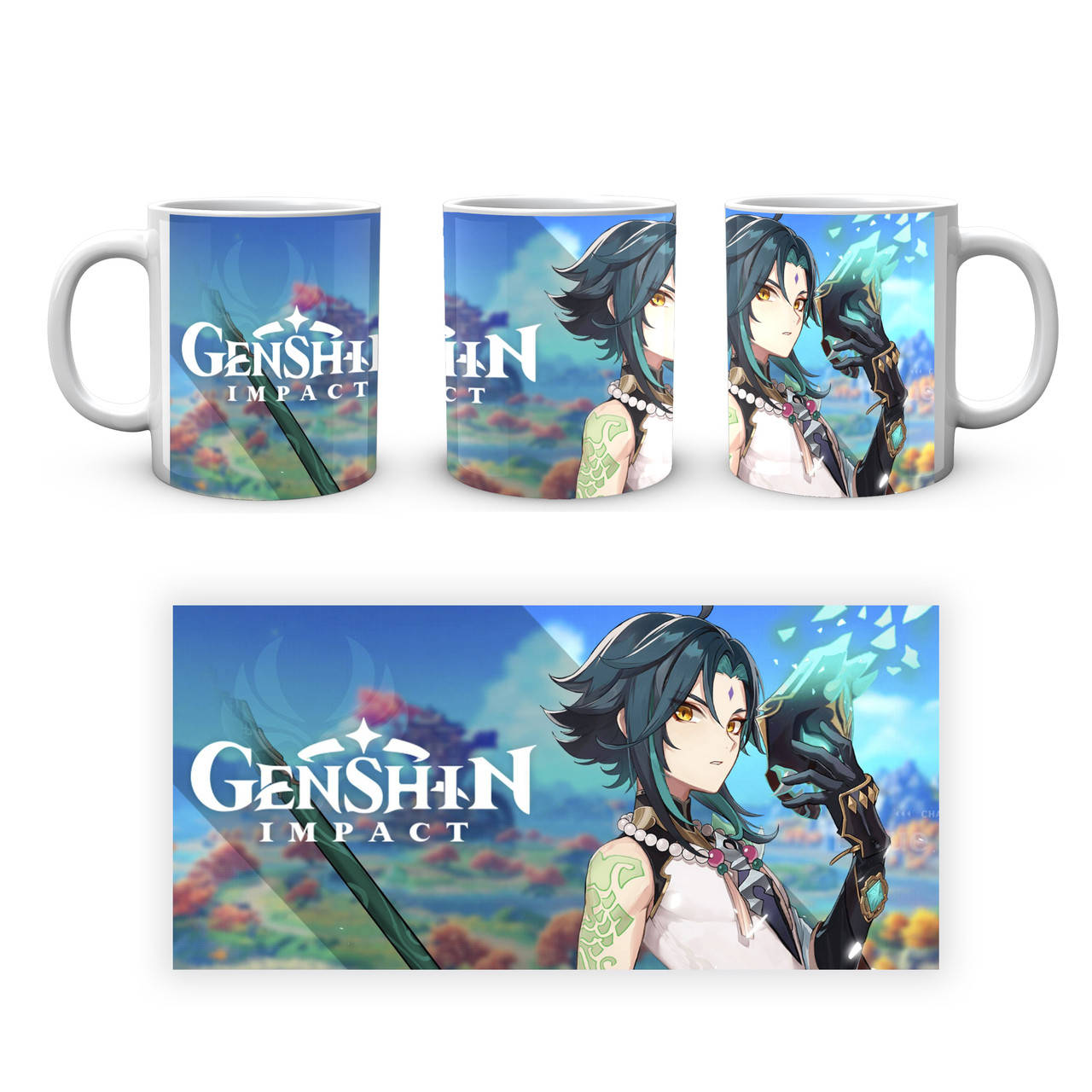 

Кружка Gee! Genshin Impact Геншин Импакт Сяо Держит маску GN 02.487