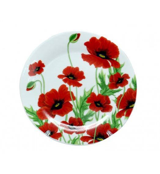 

Тарелка столовая мелкая "Червоний мак" 20см, Красный