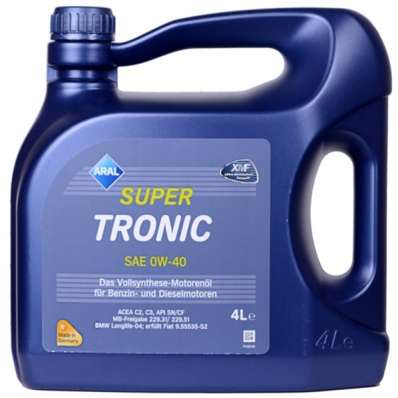 

Моторное масло Aral SuperTronic 0W-40 4л (20459)