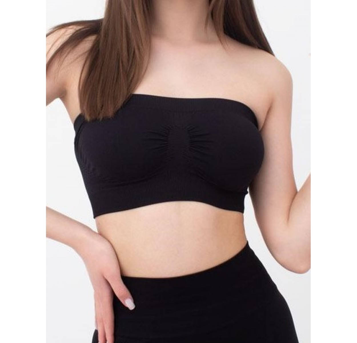 

Топ женский Giulia Top Bandeau. чёрный (black