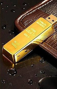 

USB флешка золотой слиток 128 Гб