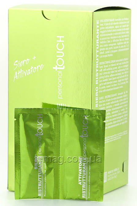 

Personal Touch Personal Touch Reconstruction treatment Лечебная восстанавливающая сыворотка+активатор кератина для волос, 24 мл