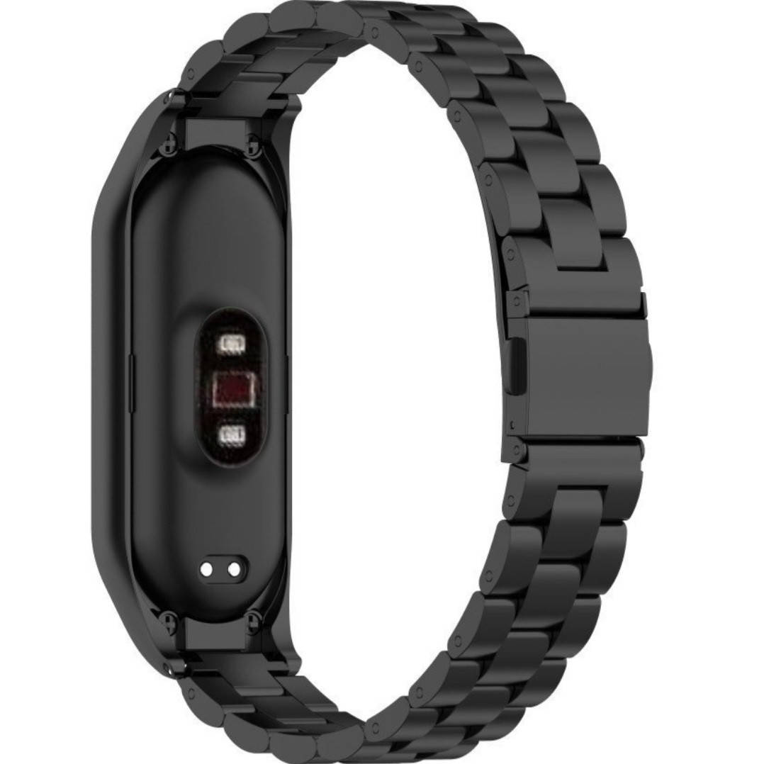 

Браслет-ремешок блочный для Mi Band 5,6 цвет чёрный.