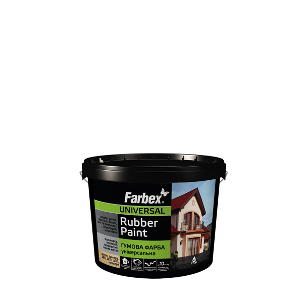 

Фарба гумова універсальна Rubber Paint, 1,2кг Зелена, ТМ Farbex