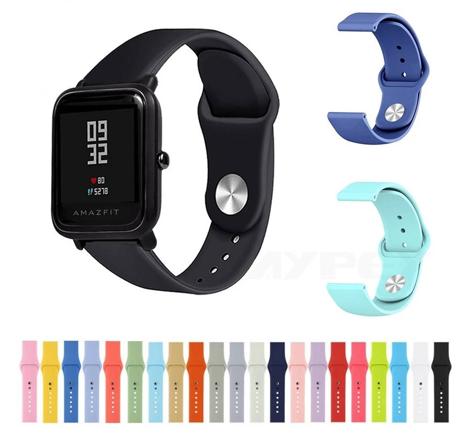 

Новые силиконовые ремешки для Xiaomi Amazfit bip разных цветов.