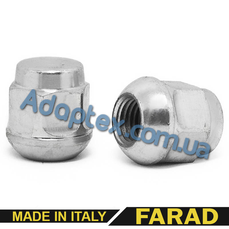 

Гайка колесная М12x1,5x25мм Сфера Цинк Ключ 19 (Acura, Chery, Honda) Farad Италия