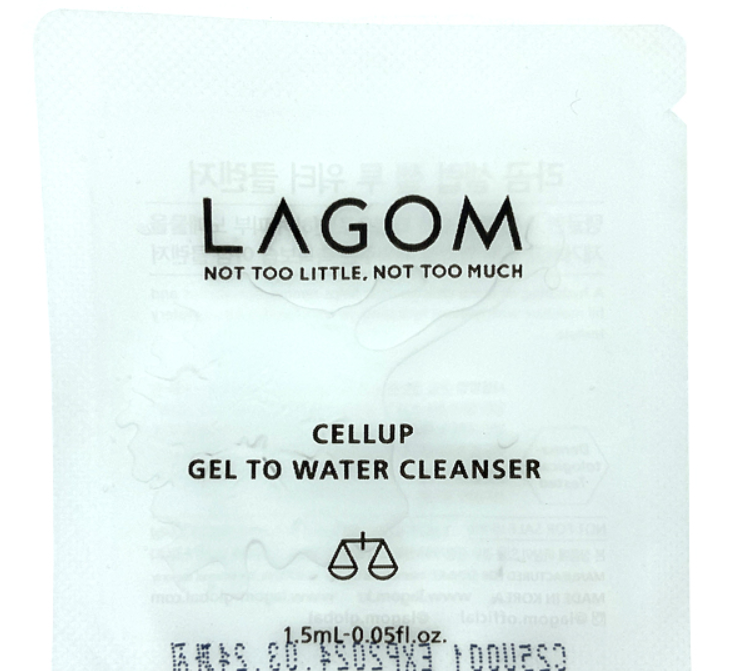 

Мягкое очищающее средство LAGOM CELLUP GEL TO WATER CLEANSER, 1.5 мл (пробник)