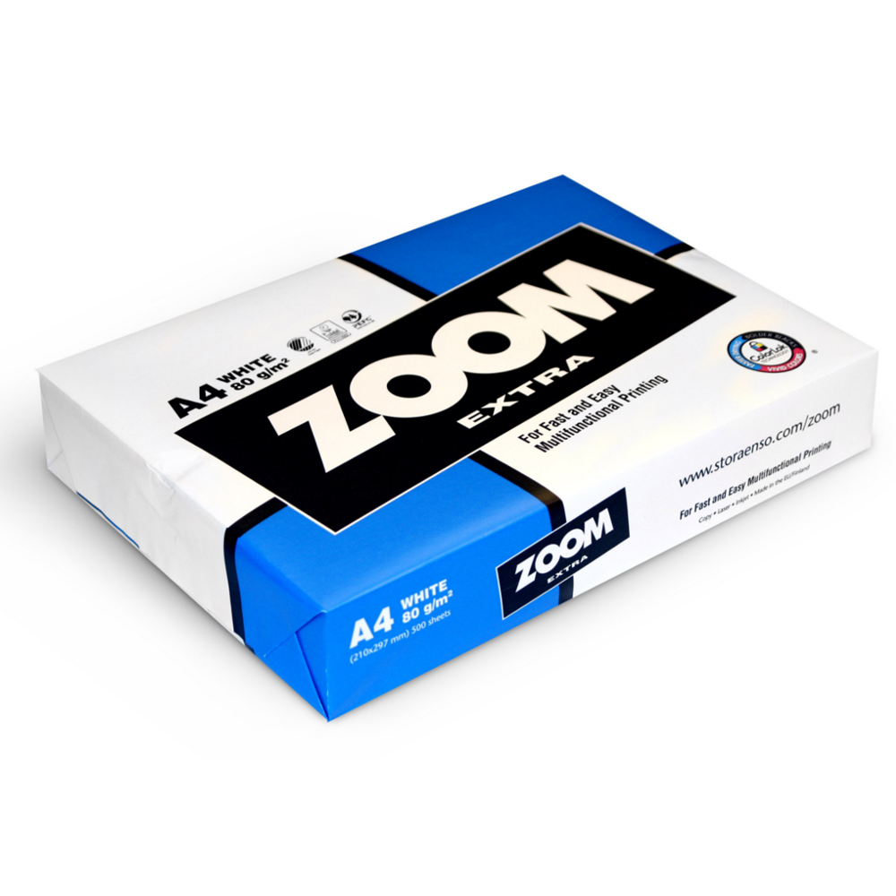 

Бумага офисная А4 Zoom Extra 80 г/м2 500 листов