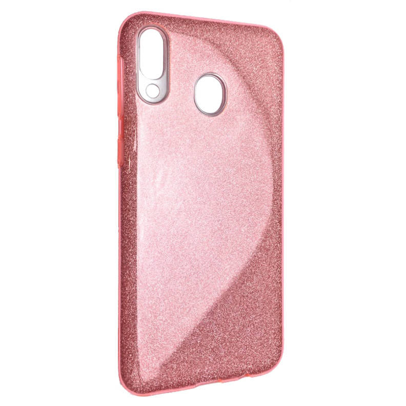 

Чехол-накладка DK Silicone Glitter Heaven Rain для Samsung A40 (pink)), Розовый