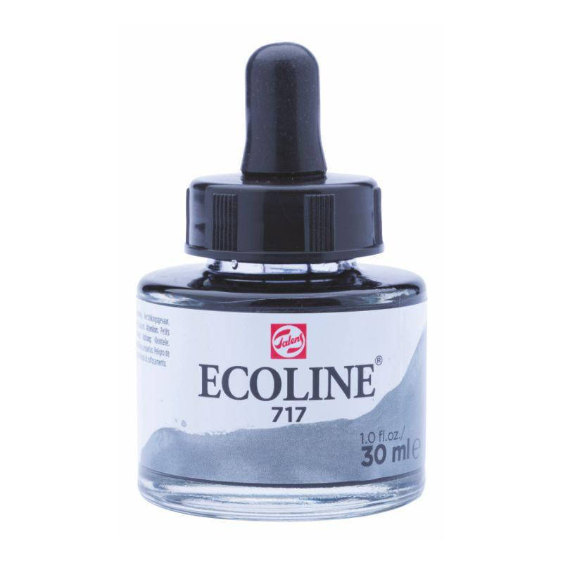 

Краска акварельная жидкая Ecoline (717), Серая холодная, 30 мл, Royal Talens