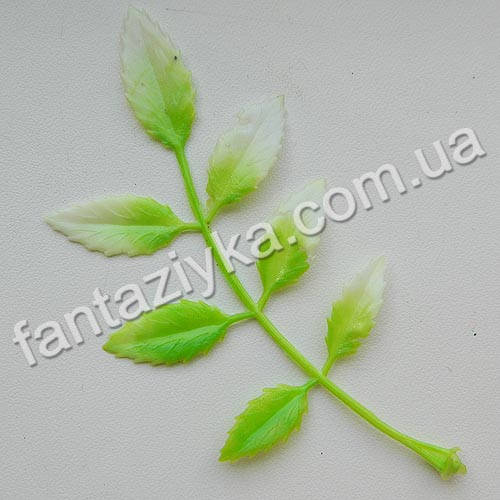 

Пластиковая веточка рябины салатовая 11см