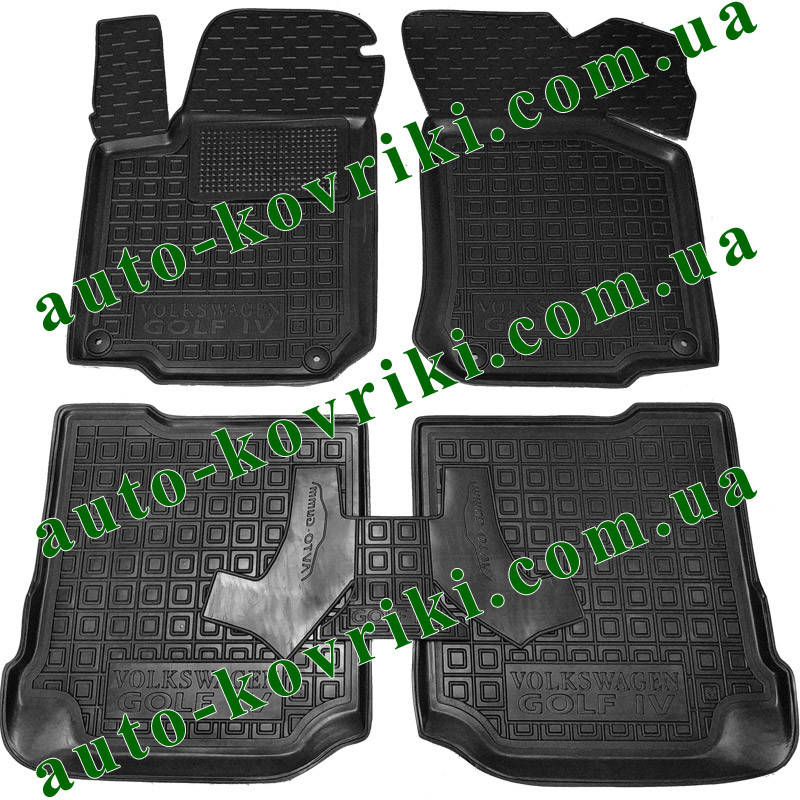 

Резиновые коврики в салон Volkswagen Golf IV 1997-2006 (Avto-Gumm), Черный
