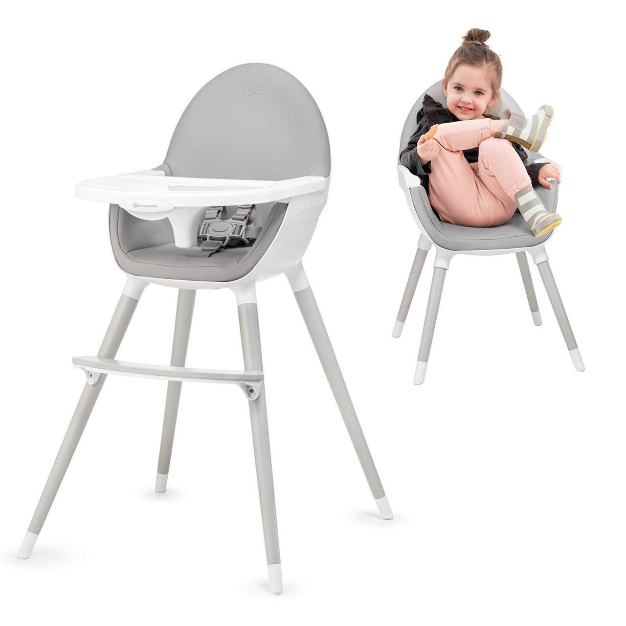 

Стульчик для кормления KinderKraft Fini Full Grey, Серый