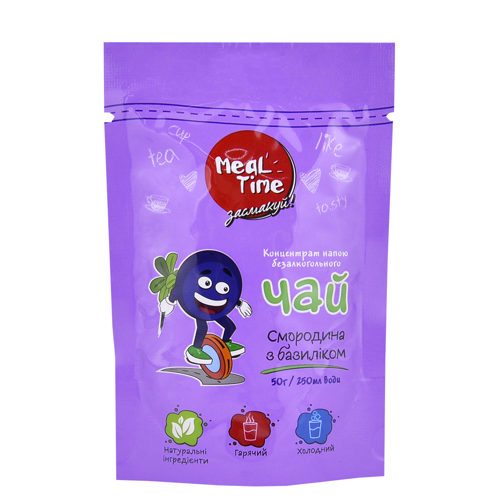 

Чай «Смородина с базиликом» концентрат Meal Time дой-пак 50 г
